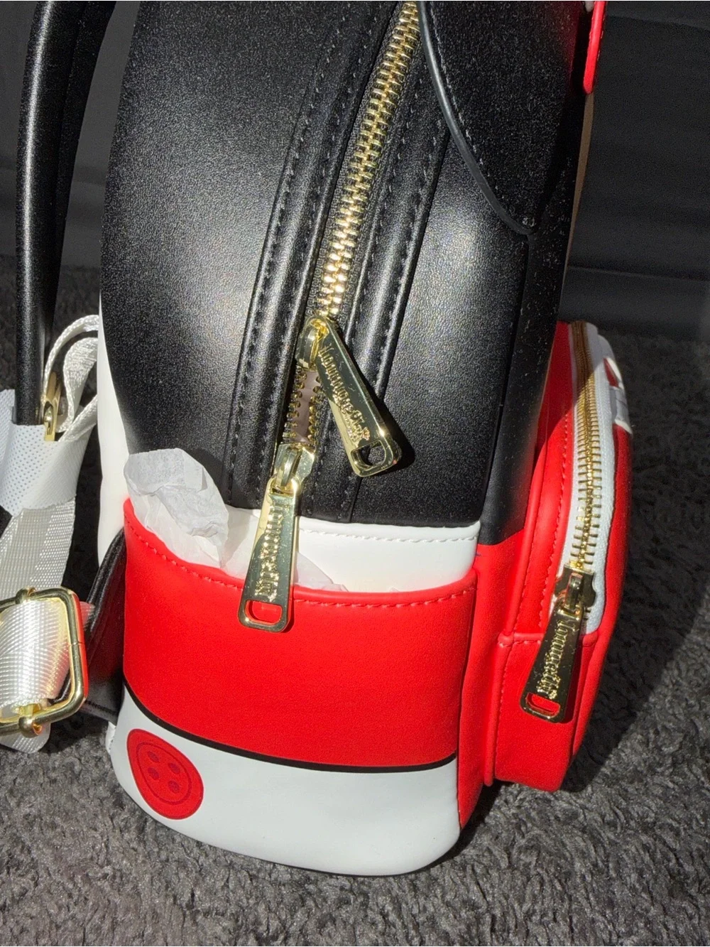 Loungefly Minnie Mouse Red, White & Black Mini Backpack